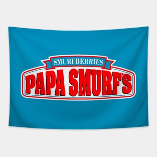 Papa's Smurfberries Tapestry