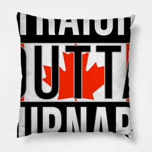 Straight Outta Burnaby - Gift for Canadian From Burnaby British Columbia Pillow