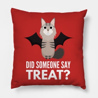 Maine Coon Halloween Trick or Treat Pillow