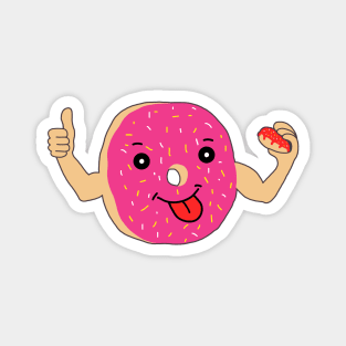 Cute Smiley Kawaii Donut Magnet