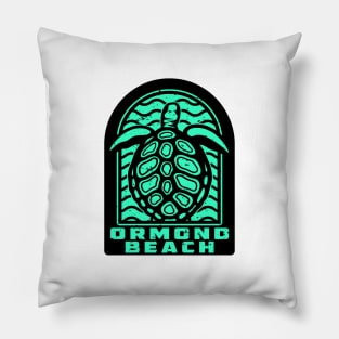 Ormond Beach Florida Sea Turtle Pillow