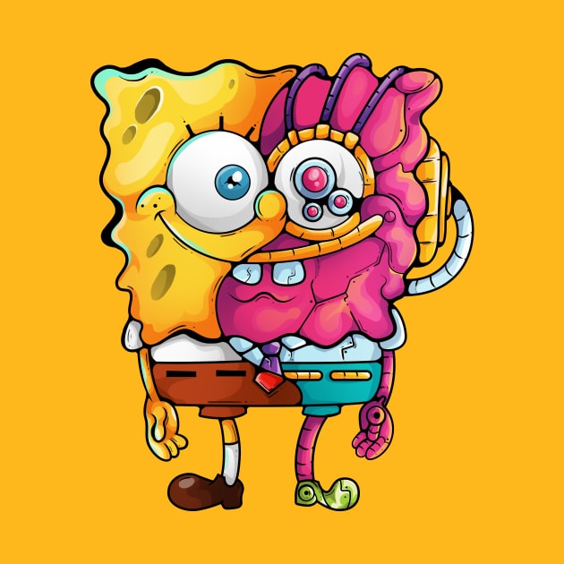 Spongebob Cyborg by Harsimran_sain