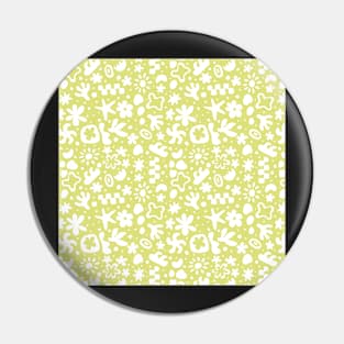 MATISSE ABSTRACT GREEN AND WHITE Pin