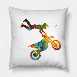 Motocross Dirt Bike Pillow