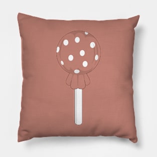 Chocolate polka dot lollipop Pillow