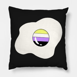 Non-Binary Pride Egg Pillow