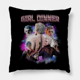 BG3 Girl Dinner Art Pillow