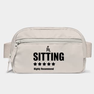 Sitting 5 Star Highly Recommend Funny Sarcastic Review Bag