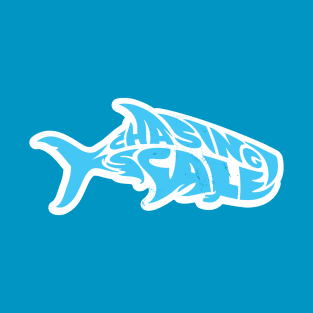 Chasing Scale Brand Fish Logo Border T-Shirt