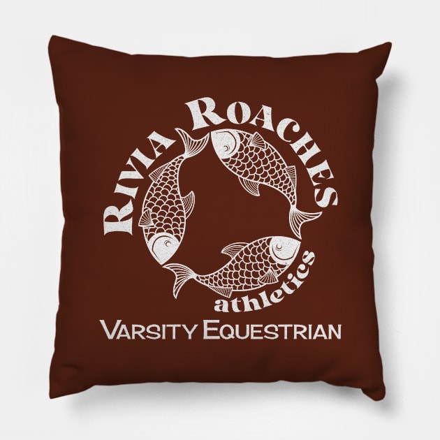 Roach: Rivia Roaches Equestrian Pillow by MoxieSTL