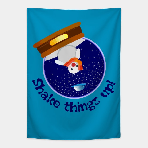 Snow Globe: Shake things up Tapestry by candhdesigns