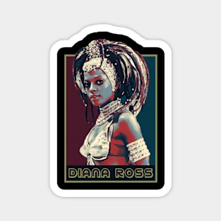 Retro diana ross indiana Magnet