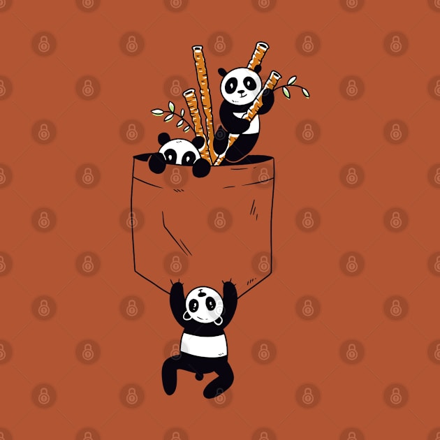 Cute Pandas Playing in Pocket!! - Animal Lover by Artistic muss