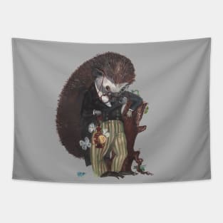 Hedgehog entomologist Tapestry