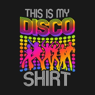 Disco Outfit Women Men 70s & 80s Costume This Is My Disco T-Shirt