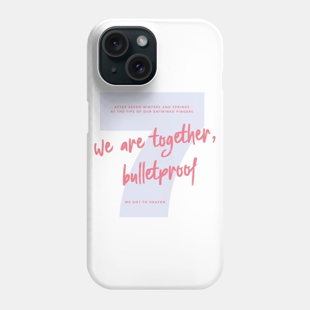 We Are Bulletproof Phone Case by goldiecloset