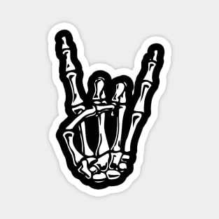 Rock On Skeleton Hand Magnet