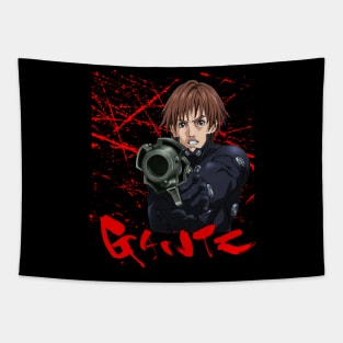 GANTZ Nightmares - Face Your Fears with This Haunting T-Shirt Tapestry