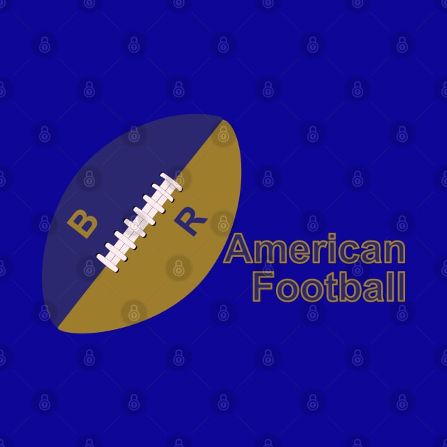 American football ball with text by GiCapgraphics