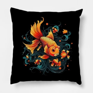 Goldfish Halloween Pillow