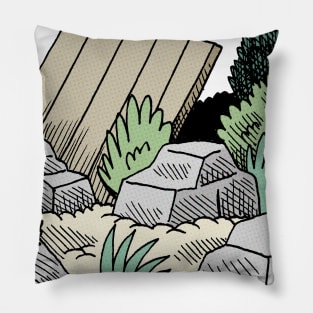 Still life with rocks Pillow