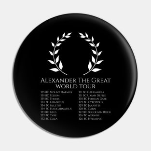 History Of Ancient Greece Alexander The Great World Tour Pin