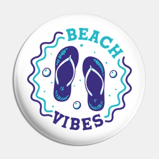 Beach Vibes // Fun Summer Flip Flop Badge Pin