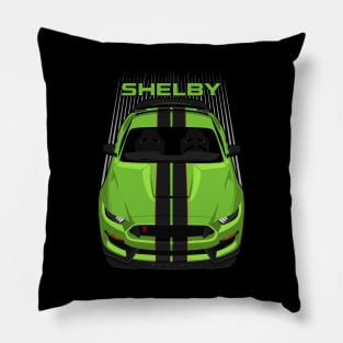 Ford Mustang Shelby GT350R 2015 - 2020 - Grabber Lime - Black Stripes Pillow