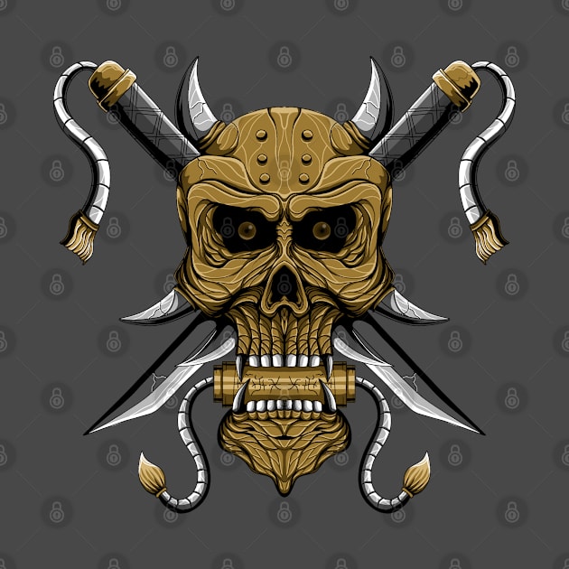 Oni Skull dead design by End12