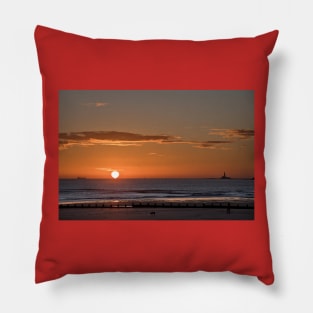 Winter sunrise in Northumberland (2) Pillow