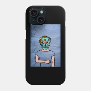 Waves of Light - Mexican Female Character with Dark Eyes and Light Accent Phone Case