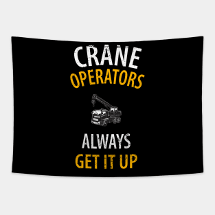 crane driver father father's day construction work Tapestry