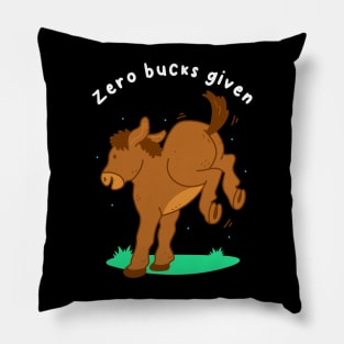 Zero Bucks Given Pillow
