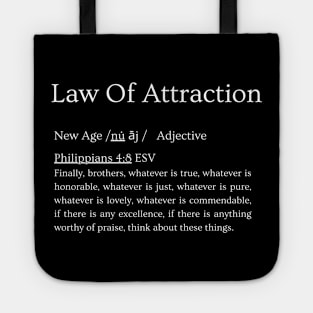 Scripture vs Law of Attraction Tote