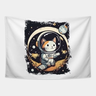 Catronaut Cat Astronaut Deep In Space Cosmic Cat Science - Funny Cats Tapestry