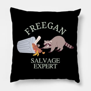 Funny Raccoon - Freegan Pillow