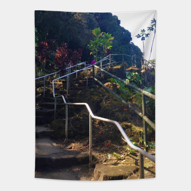 Hawaii stair case Tapestry by Kbpaintingprints