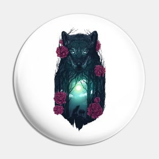 Running With The Wolves Pin