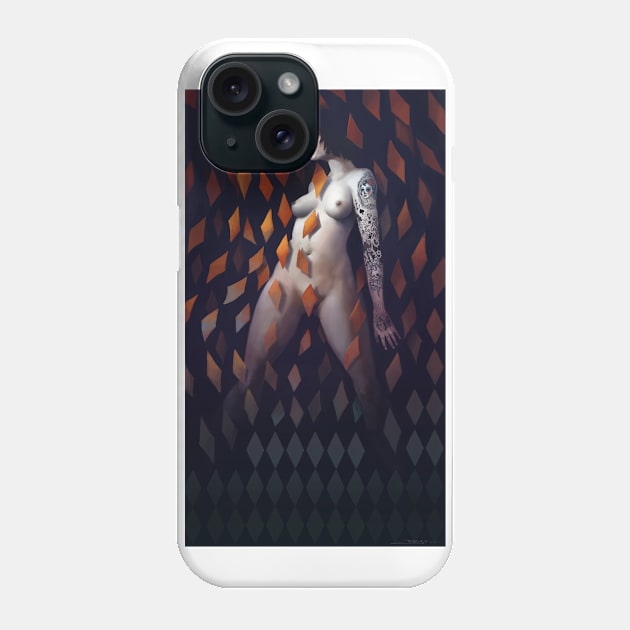 Queen of Diamonds Phone Case by RudeOne