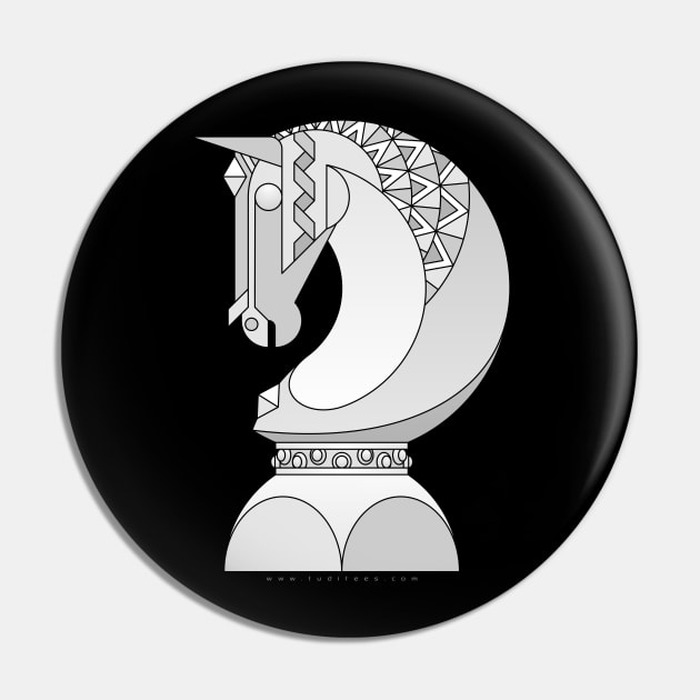 Chess Knight Pin by tuditees