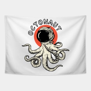 Octonaut, Astronaut Octopus, Santa Octopus Playing Drums, Christmas Octopus, Gift for Octopus Lover Tapestry