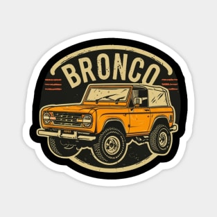 Retro 1987-1991 Ford Bronco w/Tires Magnet