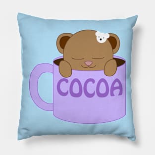 Hot Cocoa Bear Pillow