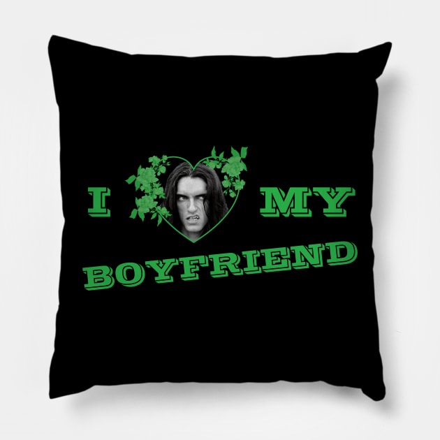 I Love My Boyfriend_Peter Steele Pillow by mitzi.dupree