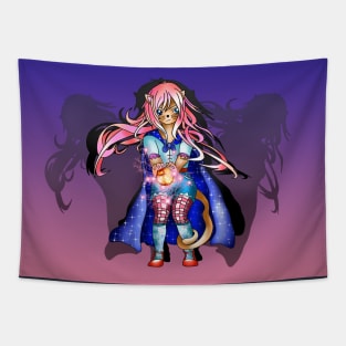 Dungeons and cats fireball Tapestry