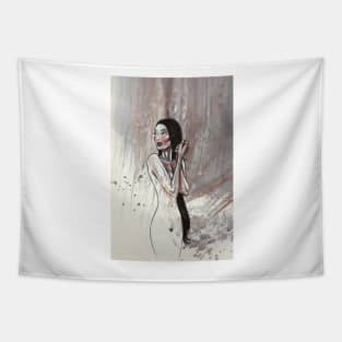 NUDE GIRL HOLDING HANDS Tapestry