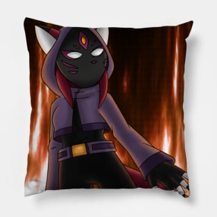 Masked Kitsune Rubi Pillow