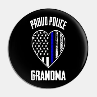 Proud police grandma Pin