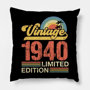 Retro vintage 1940 limited edition Pillow