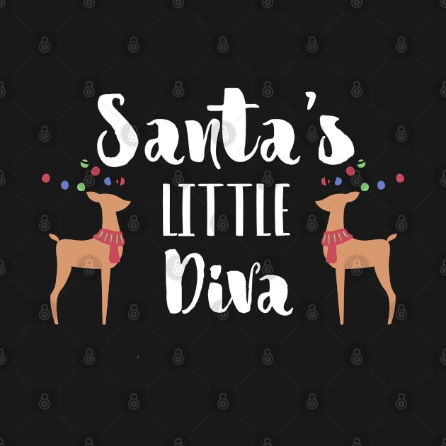 Santa's Little Diva by BWXshirts